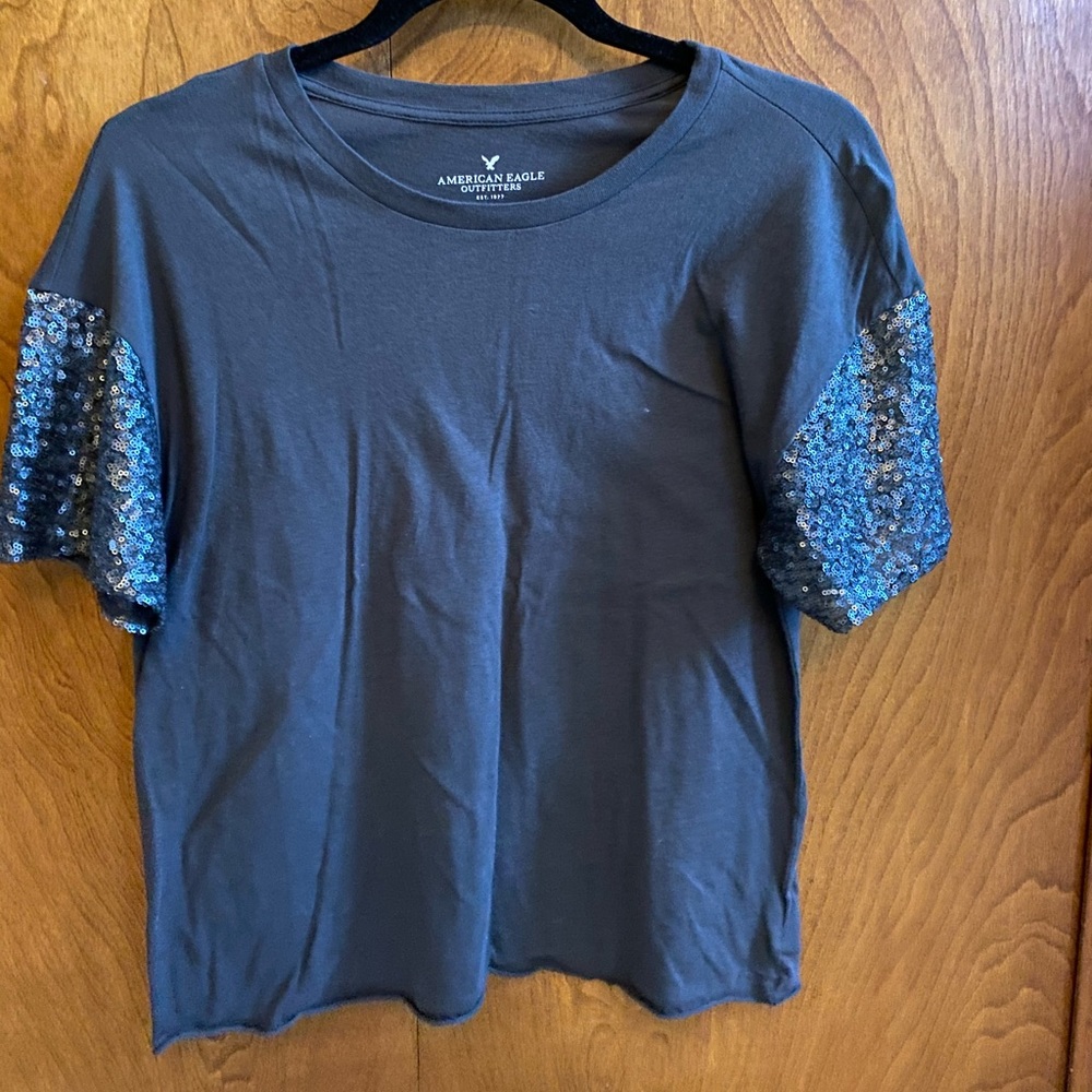 Grey shirt from American Eagle
